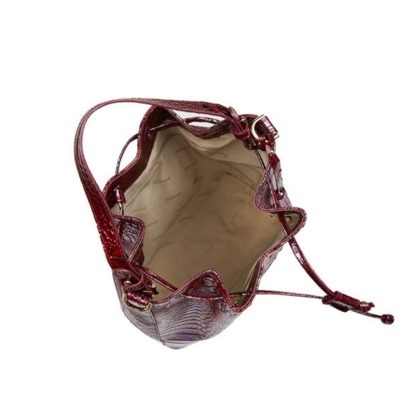 💜🔹️Brahmin🔹️ Marlowe Sangaria Melbourne bucket shoulder bag- 2 Straps - Picture 3 of 8